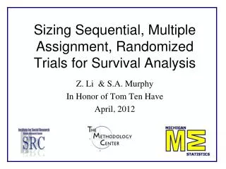 Sizing Sequential, Multiple Assignment, Randomized Trials for Survival Analysis