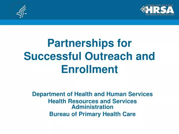partnerships for successful outreach and enrollment