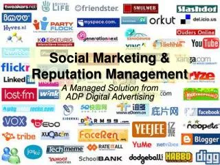Social Marketing &amp; Reputation Management