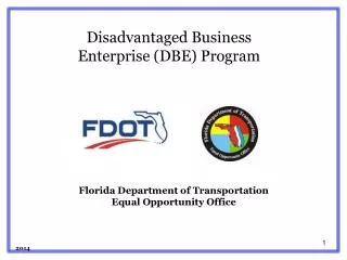 Florida Department of Transportation Equal Opportunity Office 2014