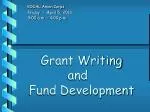 Grant Writing and Fund Development - slide 1