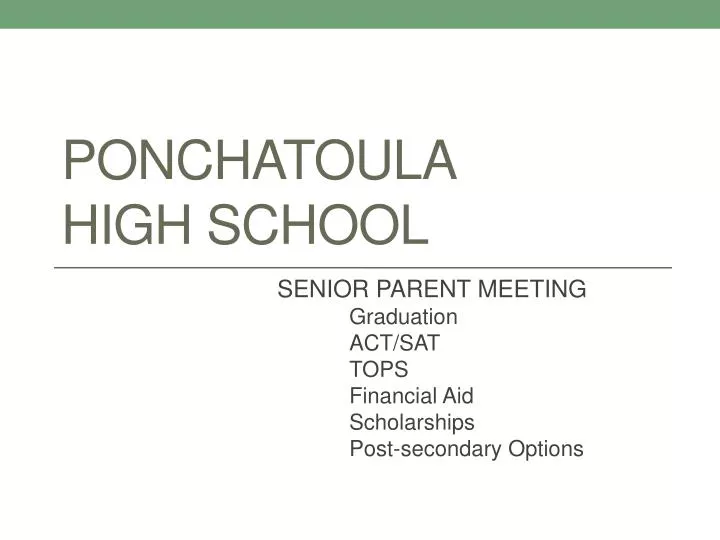 ponchatoula high school