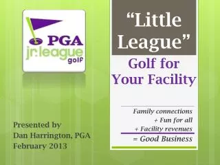 Golf for Your Facility