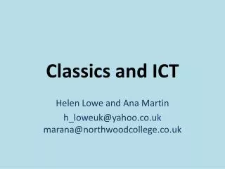 Classics and ICT