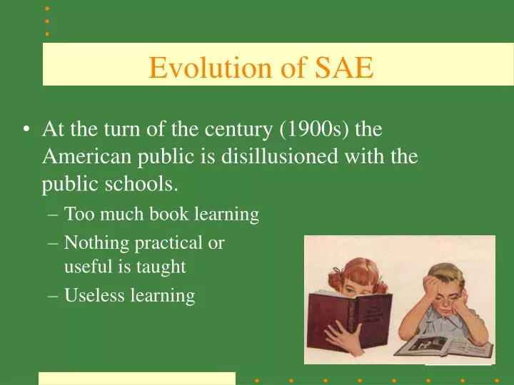 evolution of sae