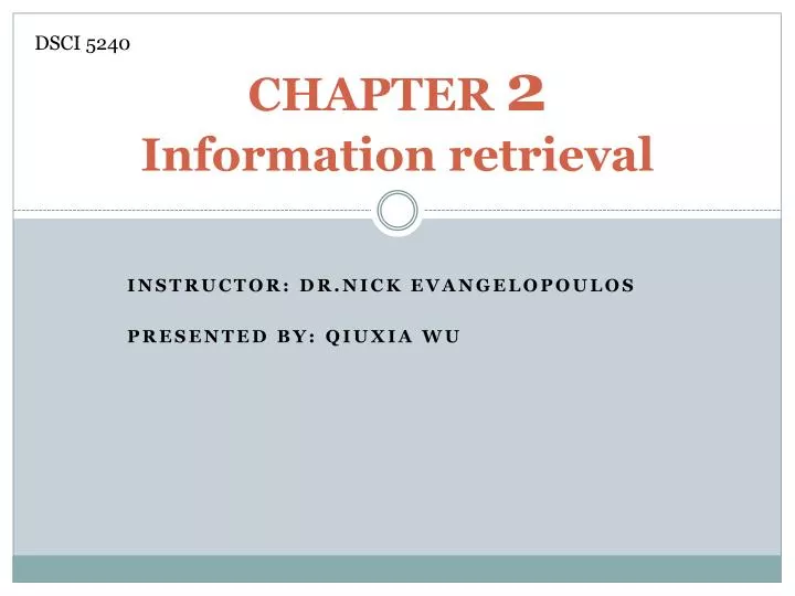 chapter 2 information retrieval