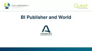 BI Publisher and World