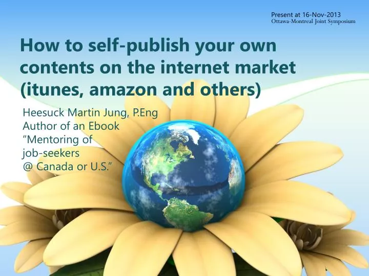 how to self publish your own contents on the internet market itunes amazon and others