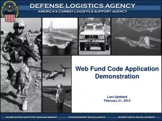 Web Fund Code Application Demonstration Last Updated February 21, 2014