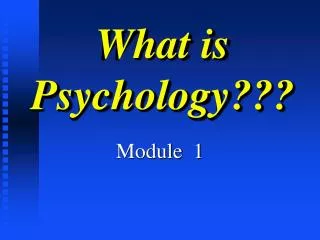 What is Psychology???
