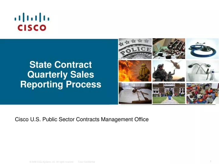 state contract quarterly sales reporting process