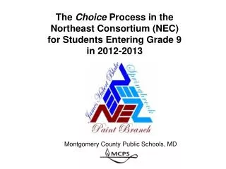 The Choice Process in the Northeast Consortium (NEC) for Students Entering Grade 9 in 2012-2013
