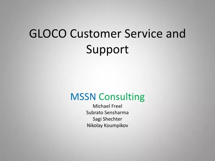 gloco customer service and support