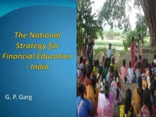 The National Strategy for Financial Education - India