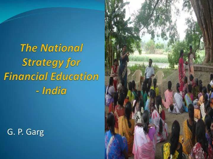 the national strategy for financial education india