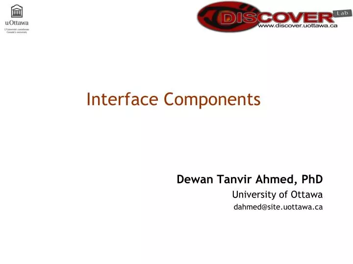 interface components