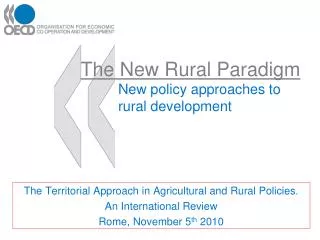 The New Rural Paradigm