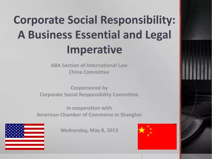corporate social responsibility a business essential and legal imperative