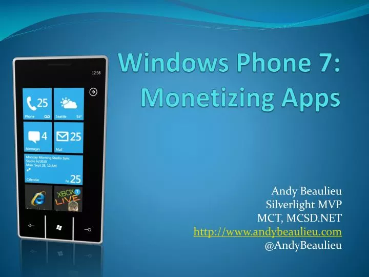 windows phone 7 m onetizing a pps