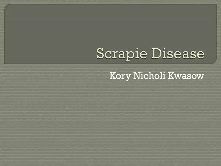 scrapie disease