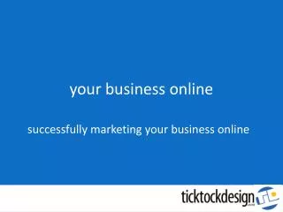 your business online