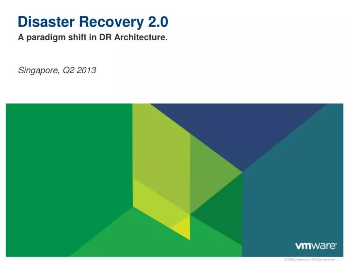 disaster recovery 2 0