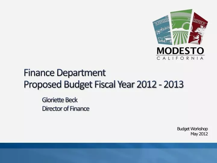 finance department proposed budget fiscal year 2012 2013