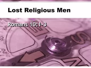 Lost Religious Men