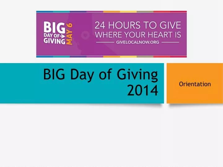 big day of giving 2014