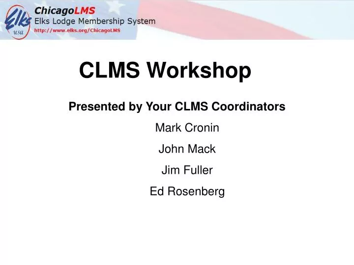 clms workshop