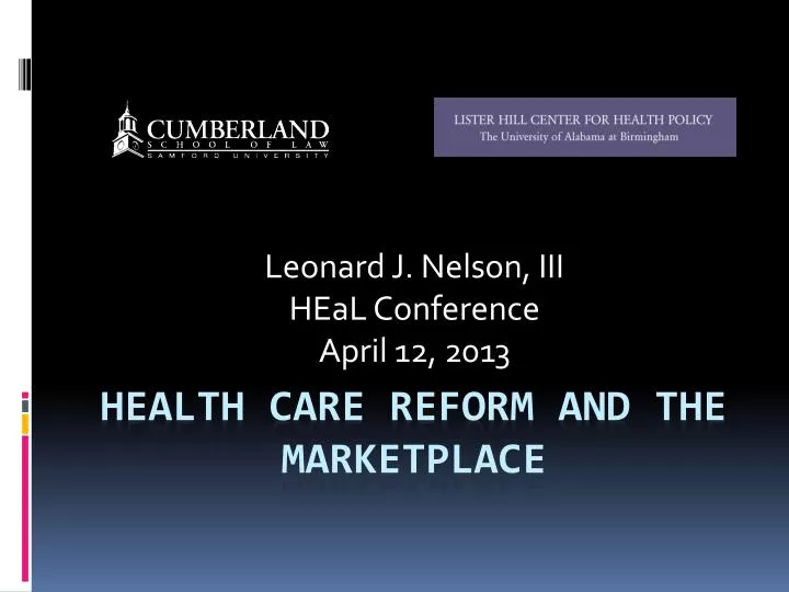 leonard j nelson iii heal conference april 12 2013