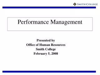 Performance Management