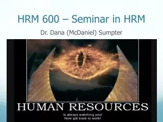 HRM 600 – Seminar in HRM