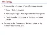 Physiology - slide 1