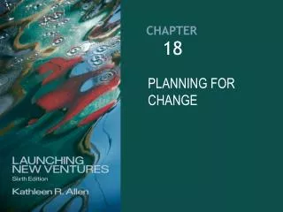 PLANNING FOR CHANGE