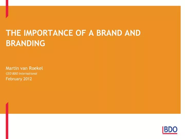 the importance of a brand and branding