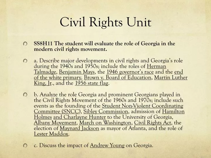 civil rights unit