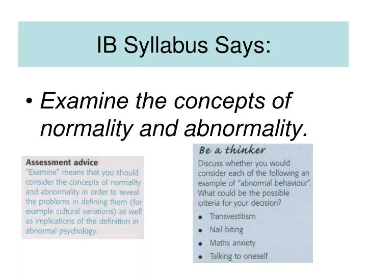 ib syllabus says