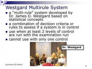 Westgard Multirule System