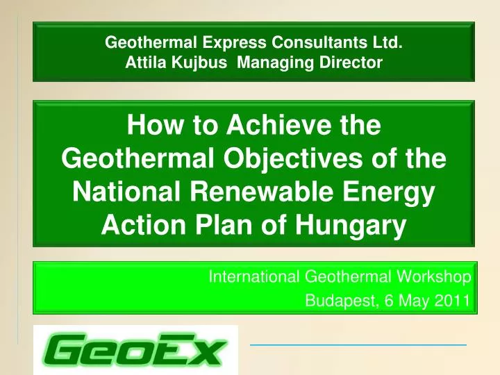 geothermal express consultants ltd attila kujbus managing director