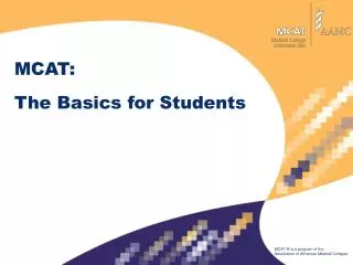 MCAT: The Basics for Students
