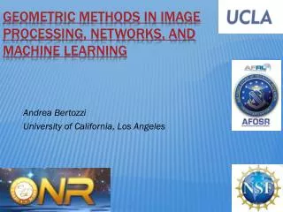 Geometric methods in image processing, networks, and machine learning