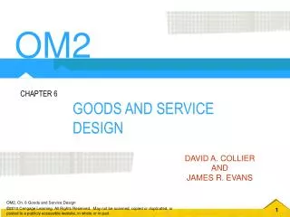 GOODS AND SERVICE DESIGN