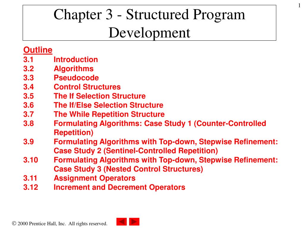 PPT - Chapter 3 - Structured Program Development PowerPoint ...