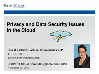 Privacy and Data Security Issues in the Cloud