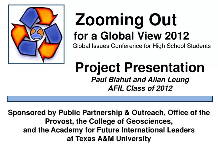 zooming out for a global view 2012 global issues conference for high school students