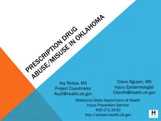 Prescription Drug Abuse/misuse in Oklahoma