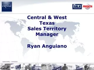 Central &amp; West Texas Sales Territory Manager Ryan Anguiano
