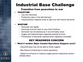 Industrial Base Challenge