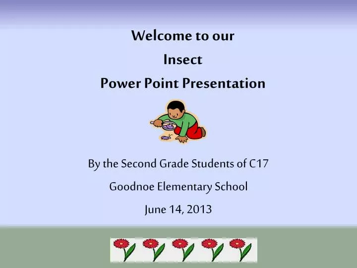 welcome to our insect power point presentation